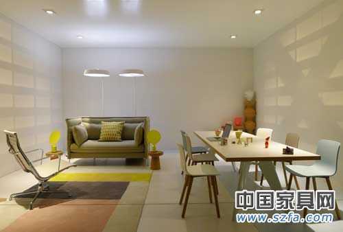 白色主調(diào)配輔色黃設計案例
